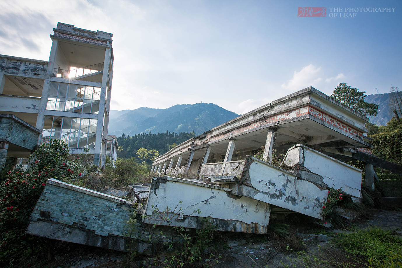 雅安地震遗址图片