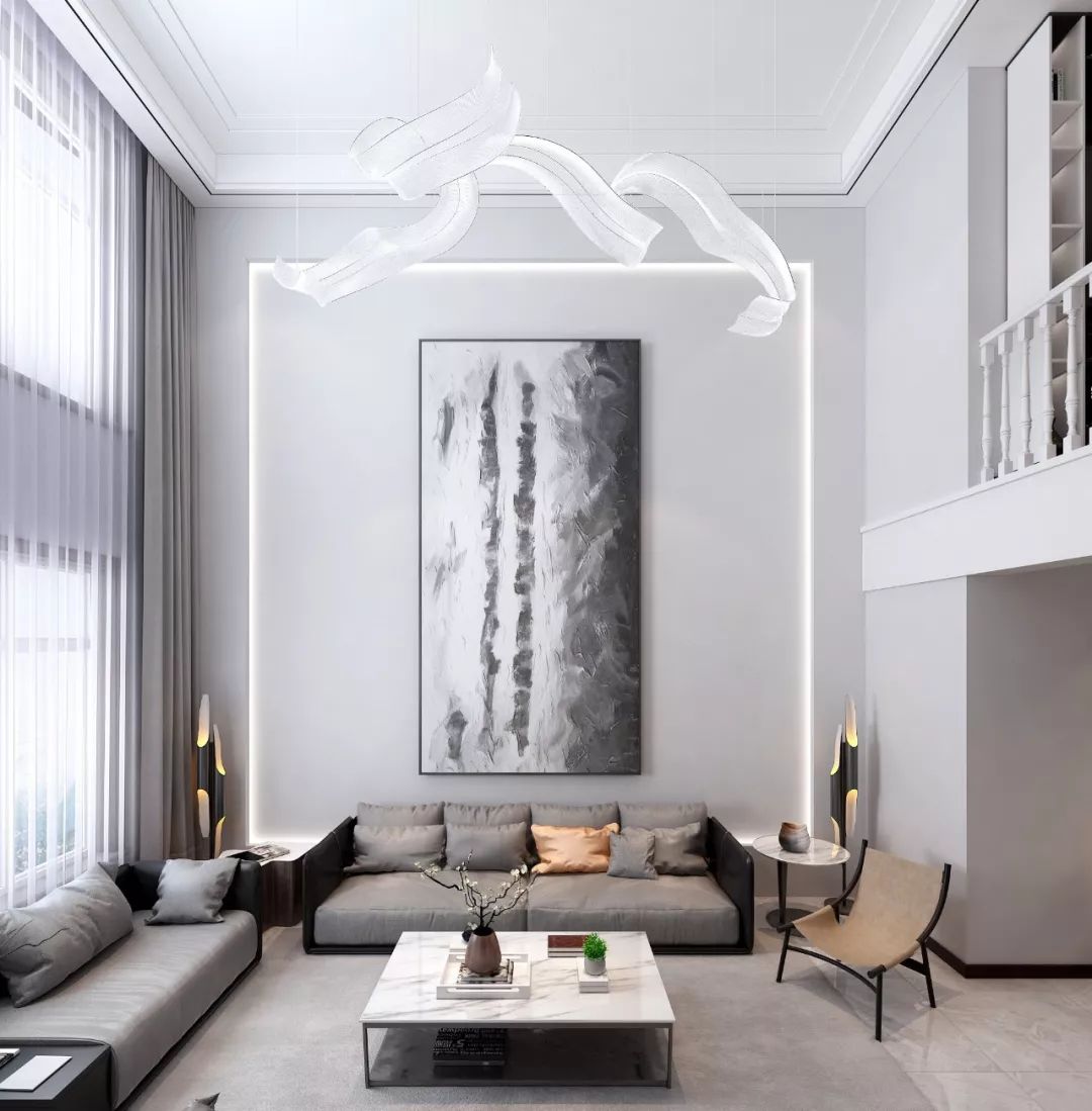 现代简约风格跃层装修效果图