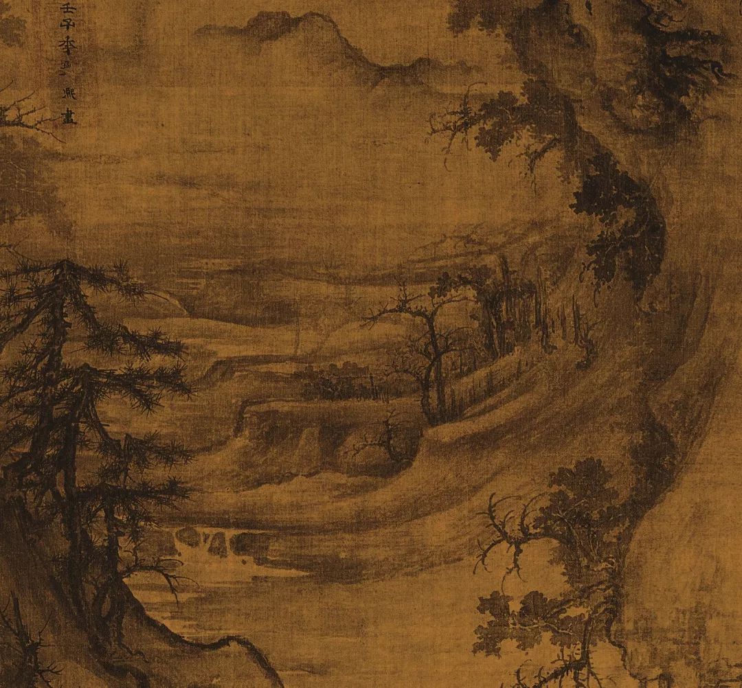 郭熙早春图高清局部图