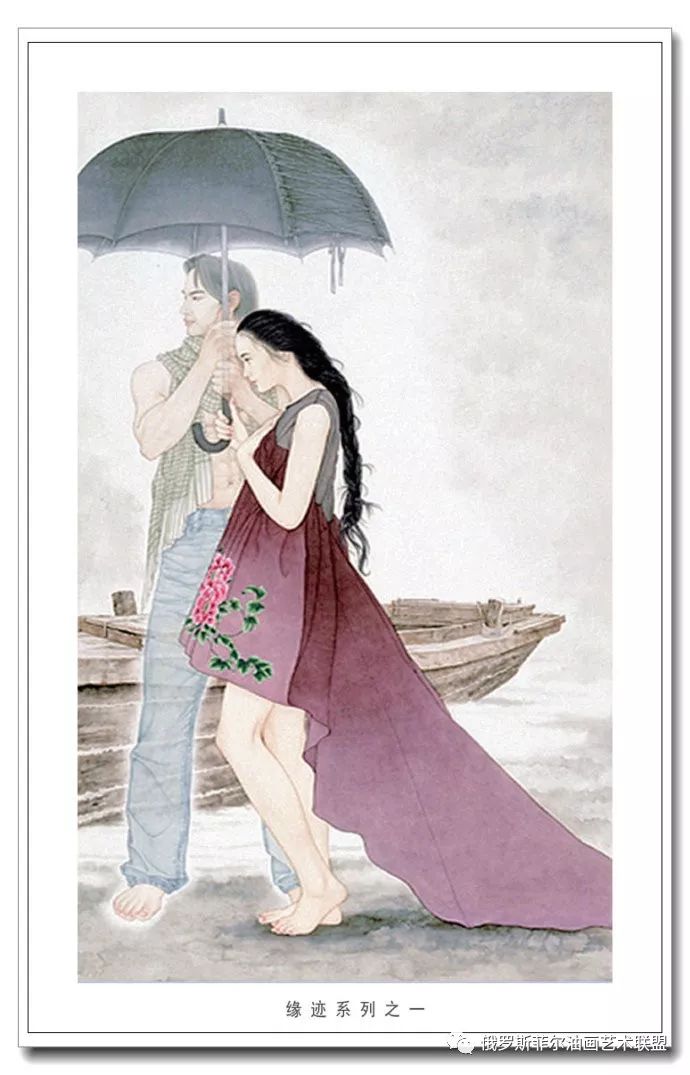 婉约之美中国画家薛强工笔人物画作品赏析