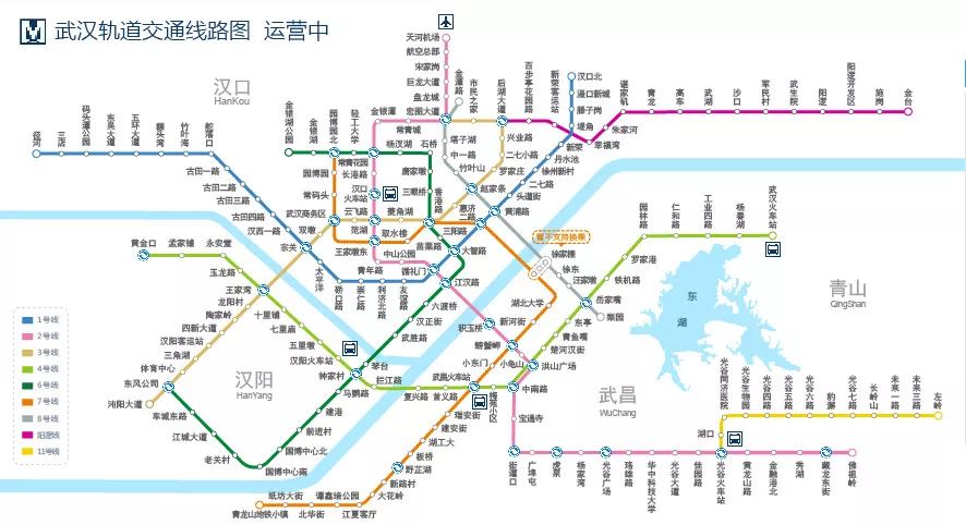 地鐵將形成14條線路運營至2024年《武漢市城市軌道交通第四期建設規劃