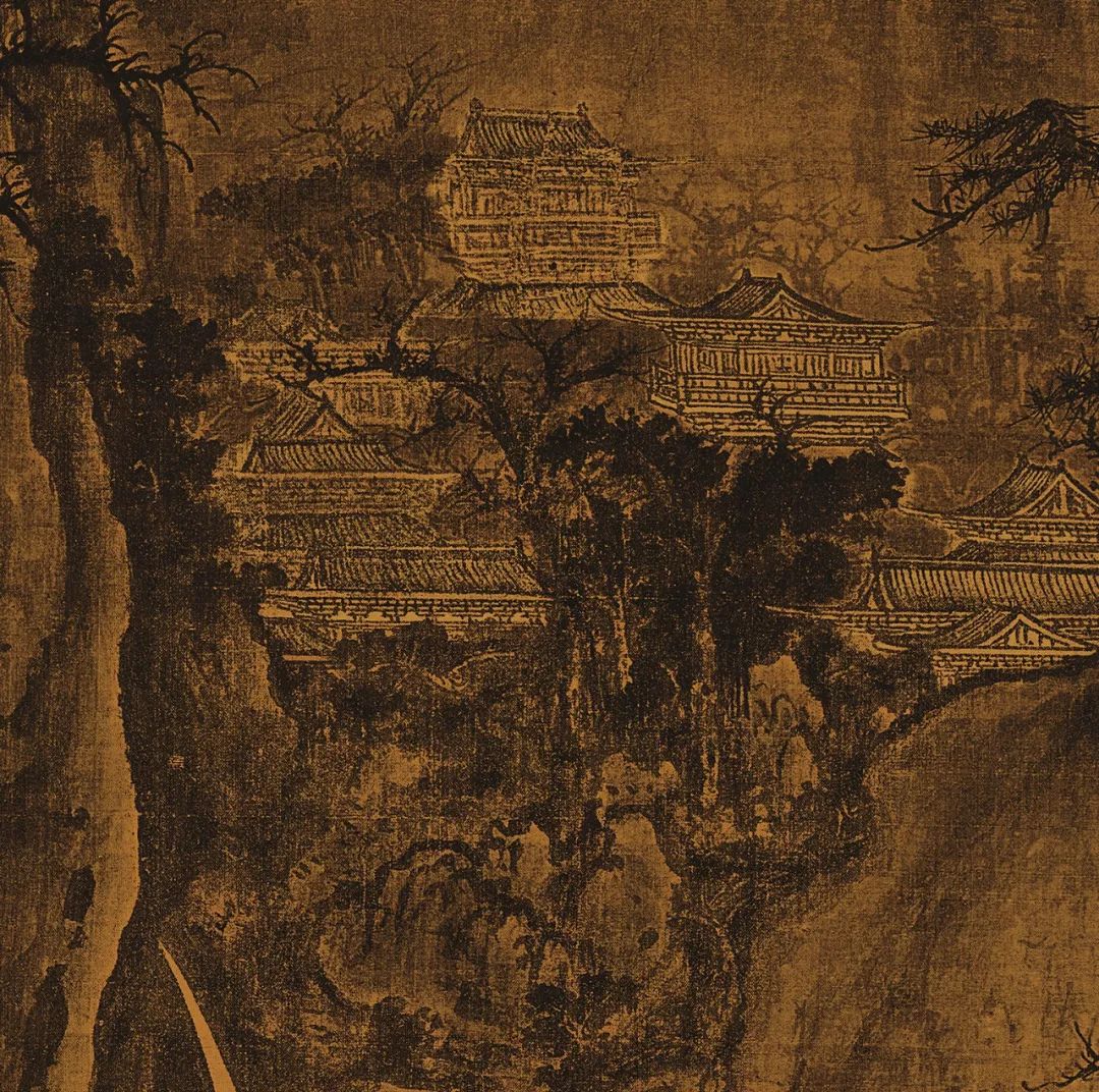 郭熙早春图高清局部图