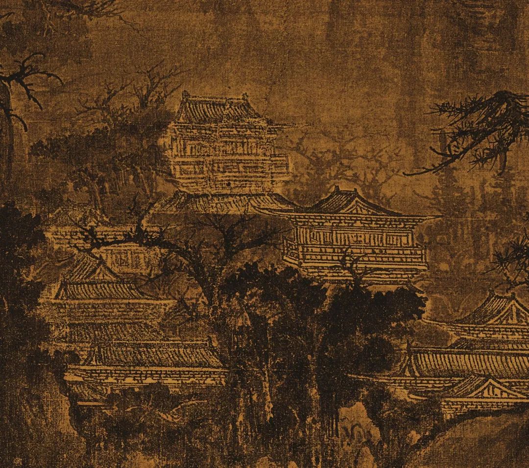 郭熙早春图高清局部图