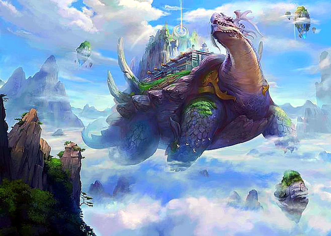 原创驮出天书神兽后龙龟去了哪里原来变成了山海经中这种怪兽