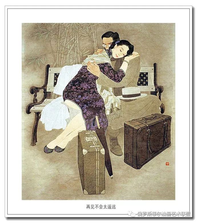 婉约之美中国画家薛强工笔人物画作品赏析