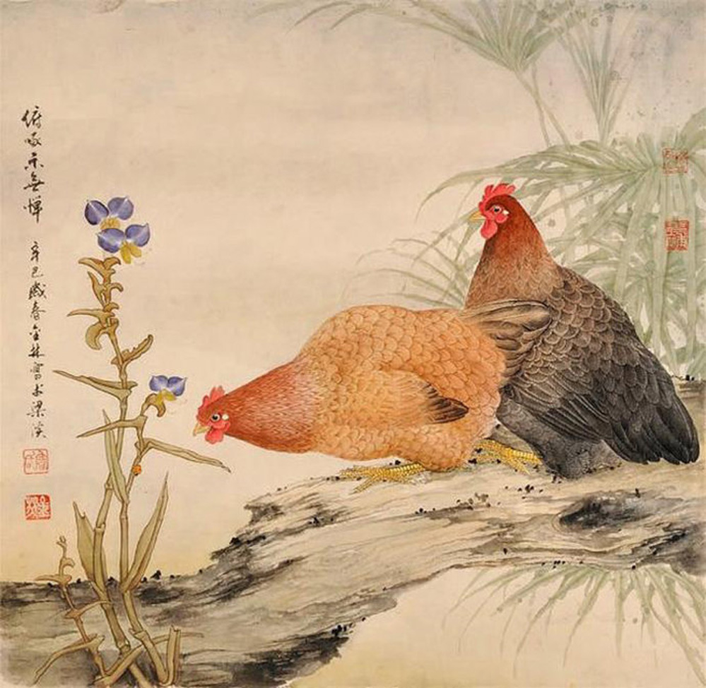 鲁金林画家《工笔花鸟 独特的笔墨风格》