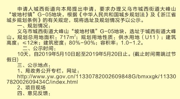 義烏這些地塊的有機更新終於有消息了_城西街道