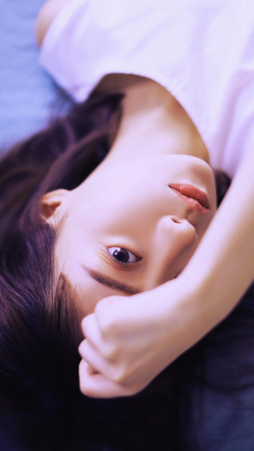 肤白短发美女清纯写真图片手机壁纸