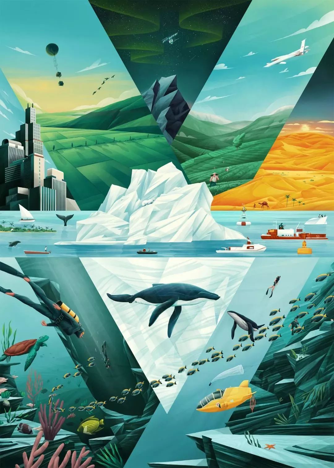 法国插画师奇思妙想的浪漫系画作每个细节都饱含深意