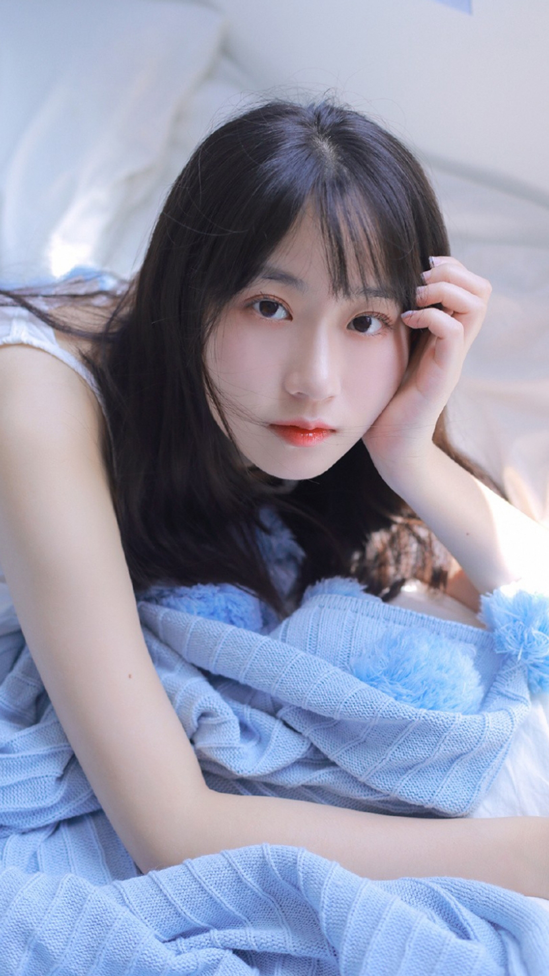 阳光文静美女私房小清新写真图片手机壁纸