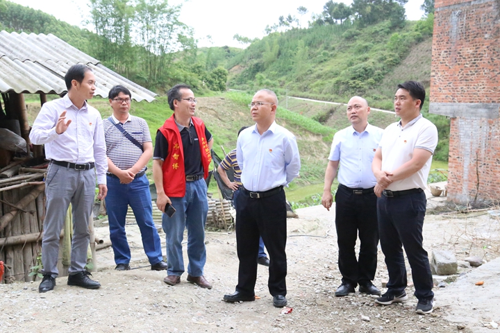 黄荣彪到思恩镇调研脱贫攻坚工作
