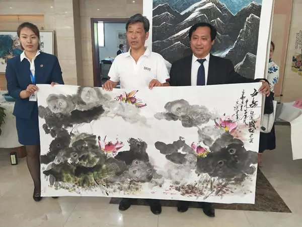 国家一级美术师王玉伟应邀参加纪念张大千诞辰120周年书画展