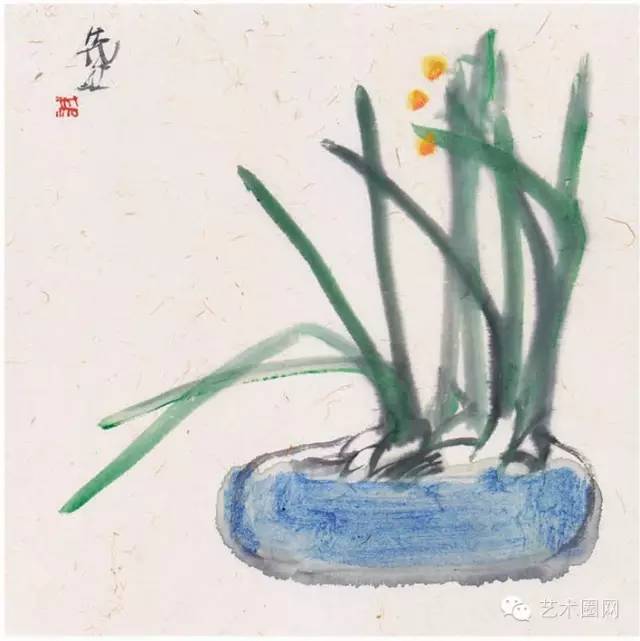 书画诚者灵中国著名水墨画家彭先诚的花鸟作品