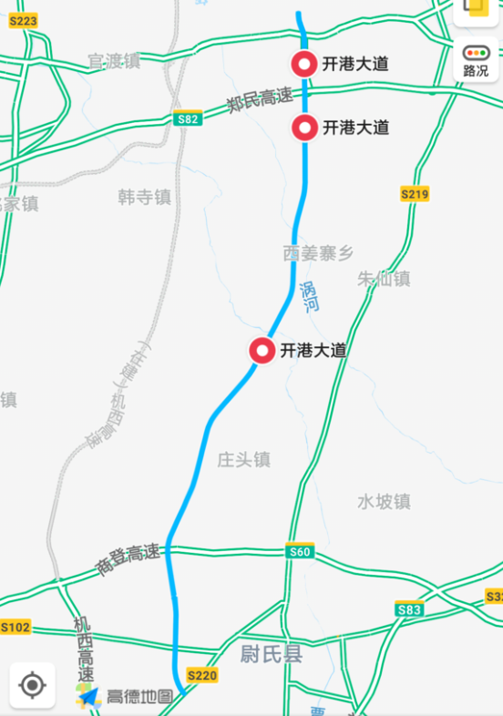 开封开港大道线路图图片