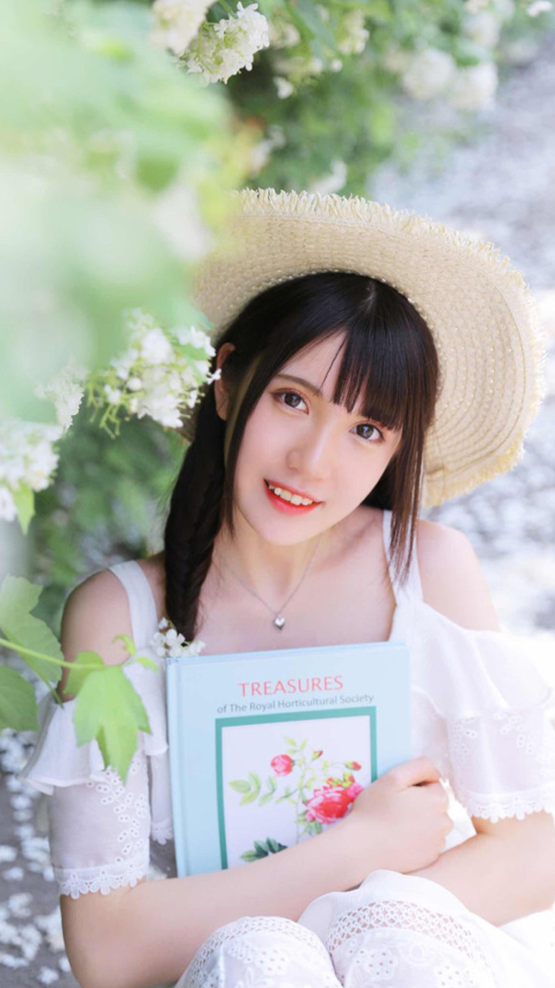 小清新文艺少女治愈森系写真手机壁纸