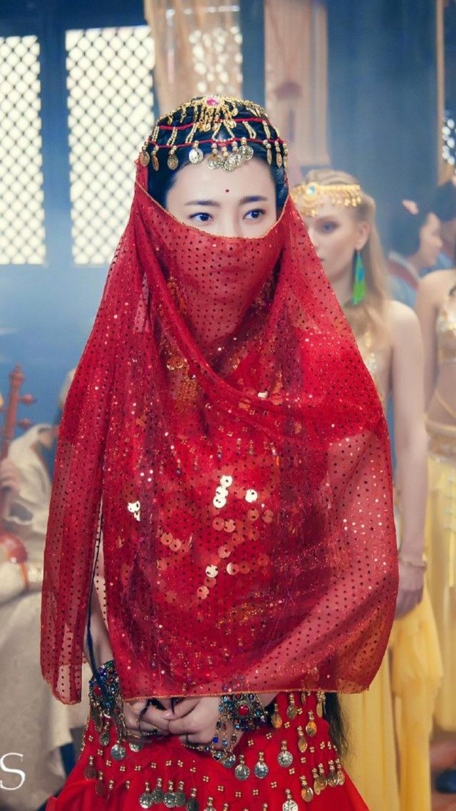 原创盘点内地古装剧里的面纱美女明星美到窒息
