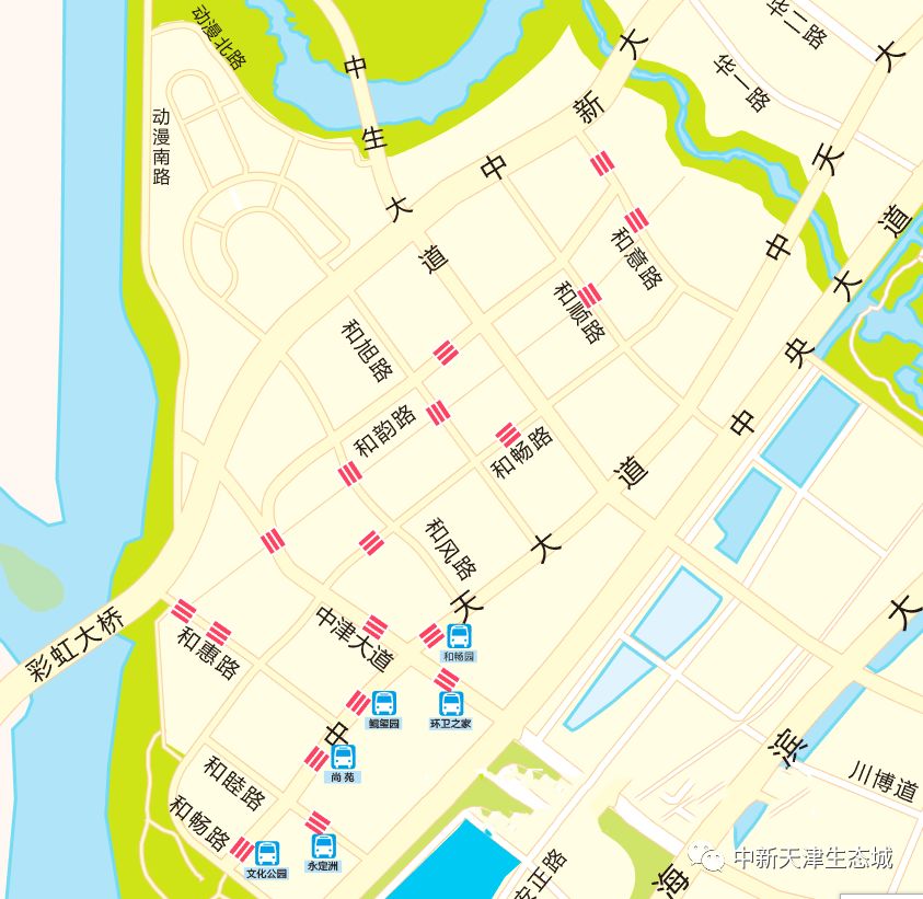中新天津生态城将开辟18个新的过街通道!快来看看在你家门口吗