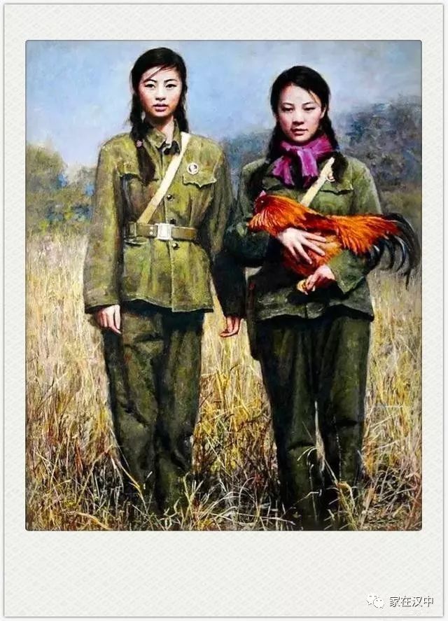 【美图】张大中女红卫兵油画:抑郁的眼神,挫败的青春!
