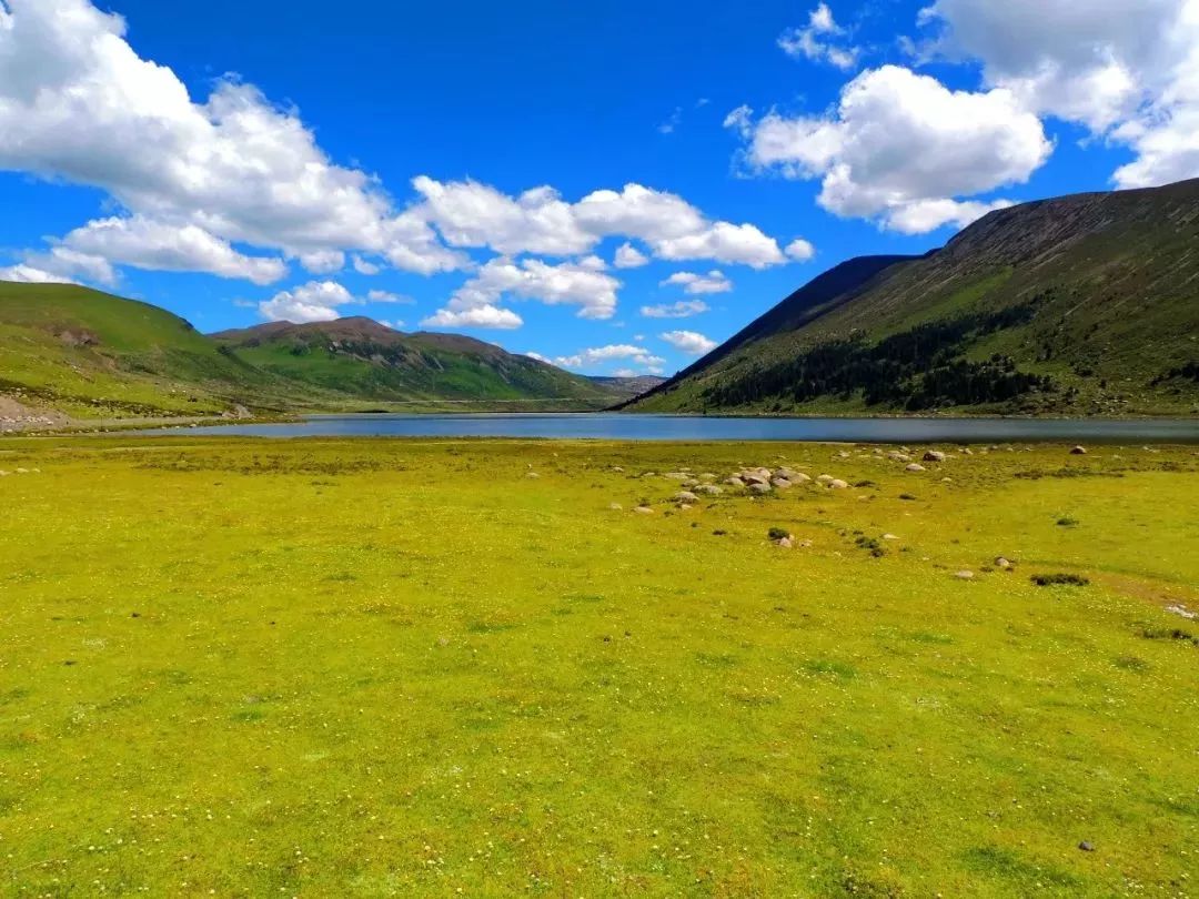 甘孜康北最美草原湿地拉龙措