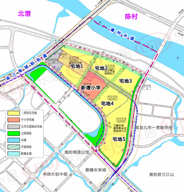 三軌道穿過新增宅地至少9宗佛山北滘站tod周邊規劃出爐