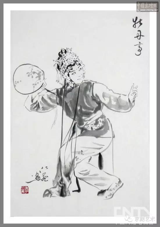 【妙笔生花 美轮美奂】京剧水墨画组图