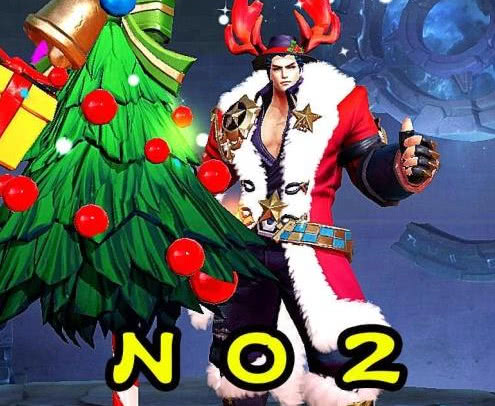 同时也是手感最好的一款皮肤,与貂蝉的圣诞恋歌作为情侣皮肤,一样的