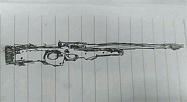 狙击步枪的画法图片