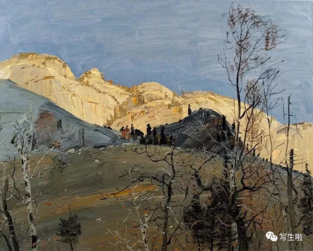 写生啦肖育笔下的新疆丨他曾经连续四年独自驱车3万多公里奔赴北疆
