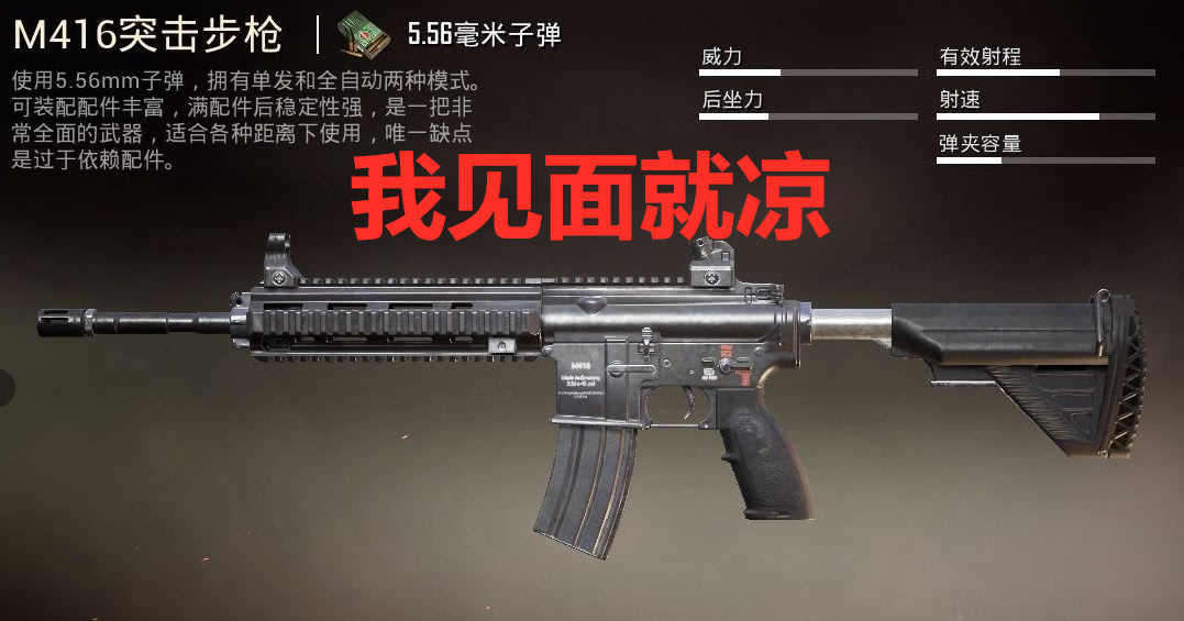 有这样一把枪m416见面就凉aug见面就死狗杂也刚不赢