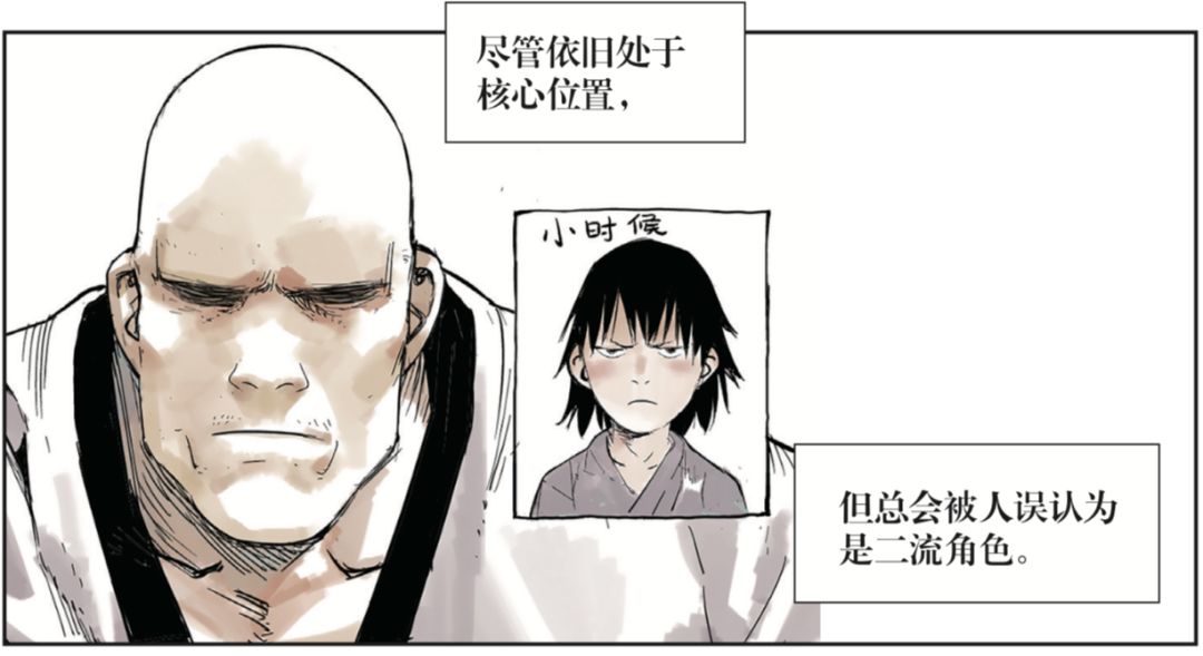 对自己秃顶发型很在意的 牧野帮的帮主——贾富贵 跟贾帮主基