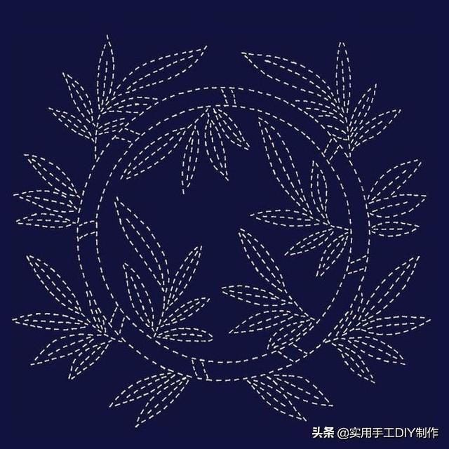 「刺绣作品」经典的sashiko刺子绣,百学不厌!_图案