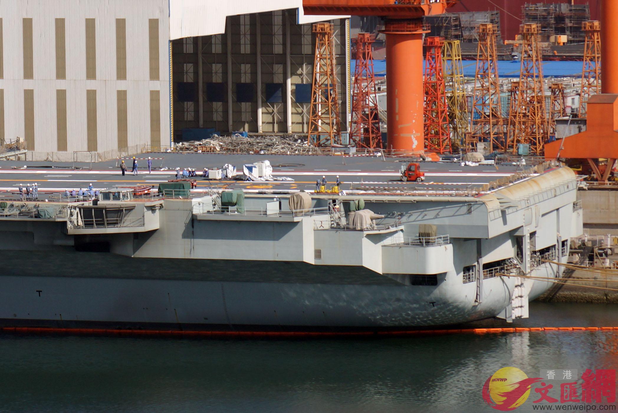 国产航母海试满一年曝新照 飞行甲板出现新变化