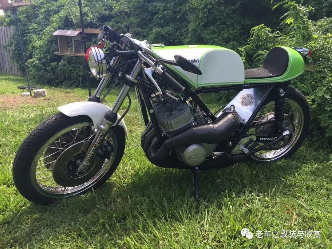 3缸2冲川崎h1改装 cafe racer