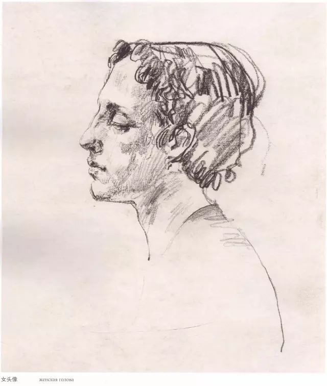 俄罗斯列宾美术学院绘画基础教学速写!