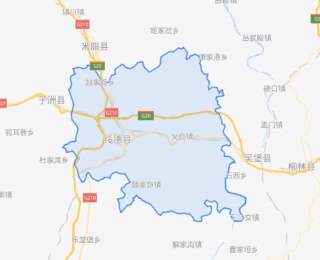 陕西省一个县,人口超30万,名字取绥民以德之意!