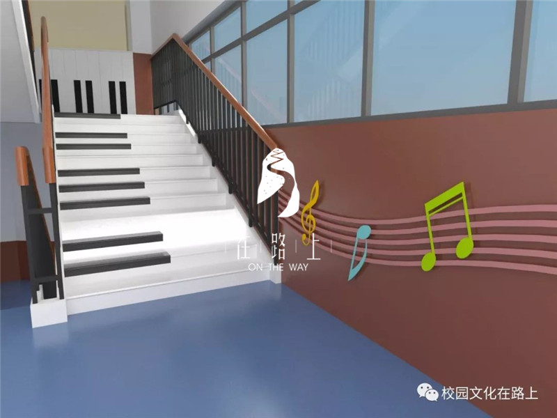 重庆校园文化设计学校的楼梯这样设计给孩子更多可能