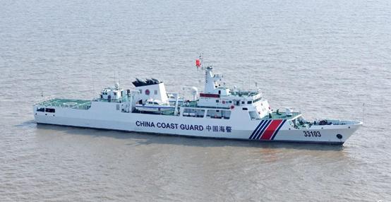 贴身短打的万吨巨舰世界最大海警船不服咱就撞一撞