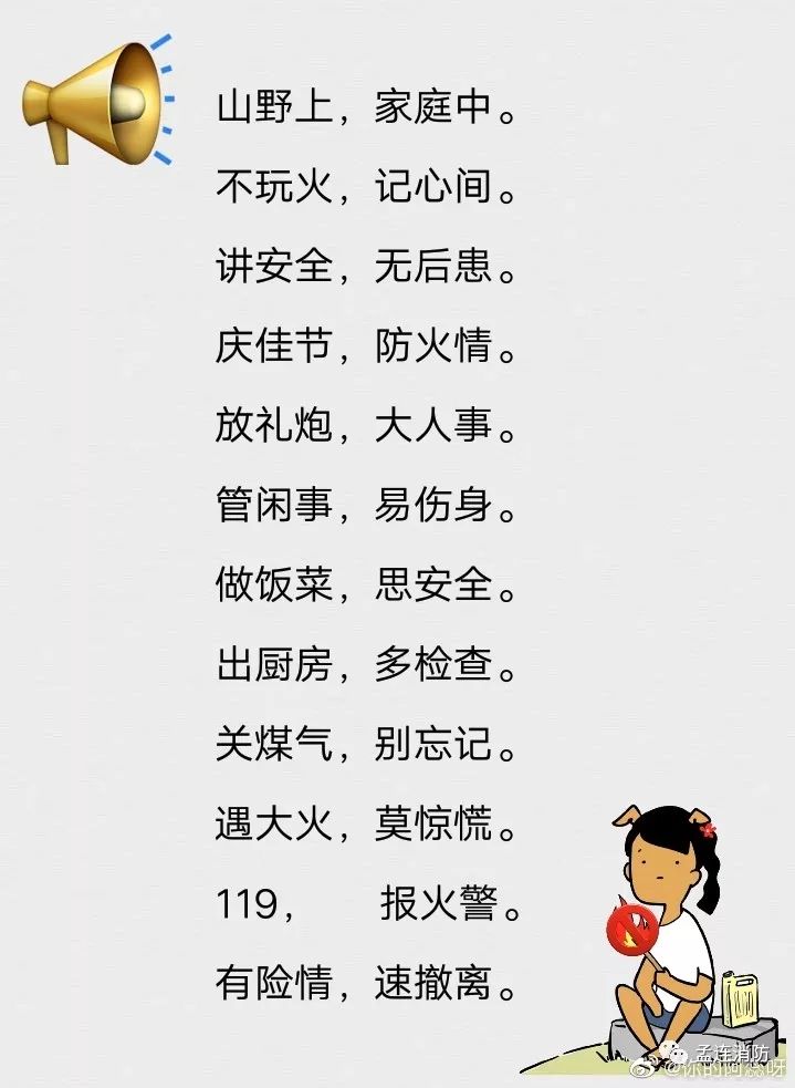 防火三字经