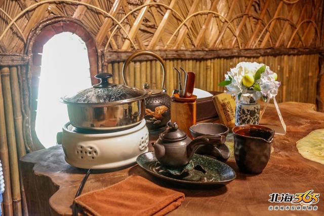 北海三千海桃花岛二期开始平整土地岛主茶坊已经试营业