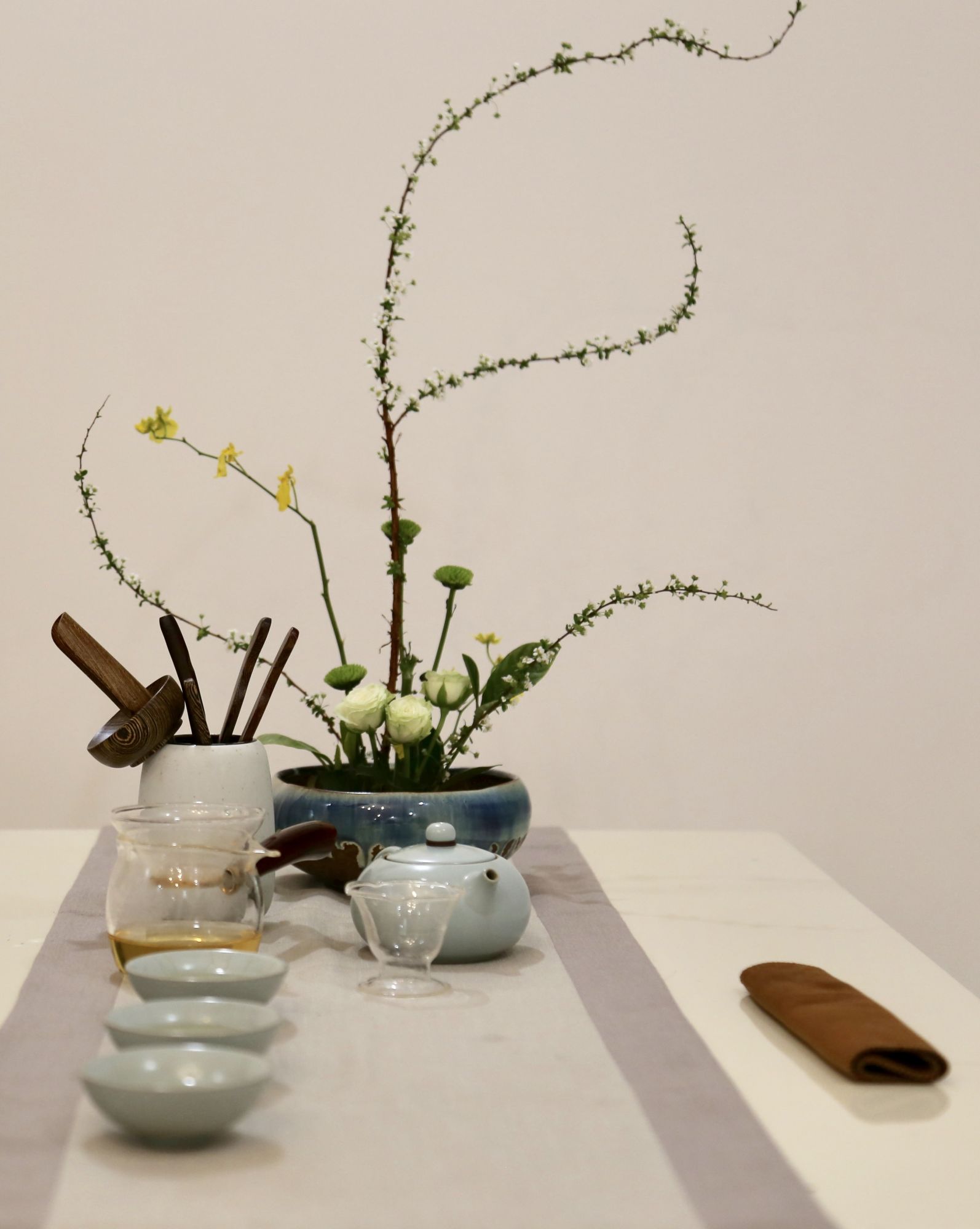 三里河第三小学黄子逸:茶席插花