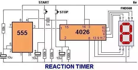 反应计时器继电器继电器轮盘赌伺服测试器步进电机速度控制器电击枪