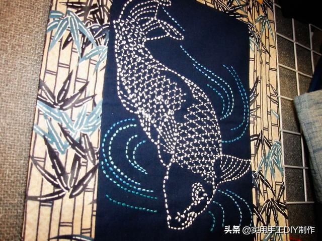 刺绣作品经典的sashiko刺子绣百学不厌