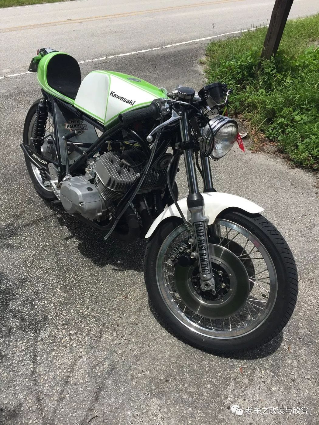 3缸2冲川崎h1改装 cafe racer