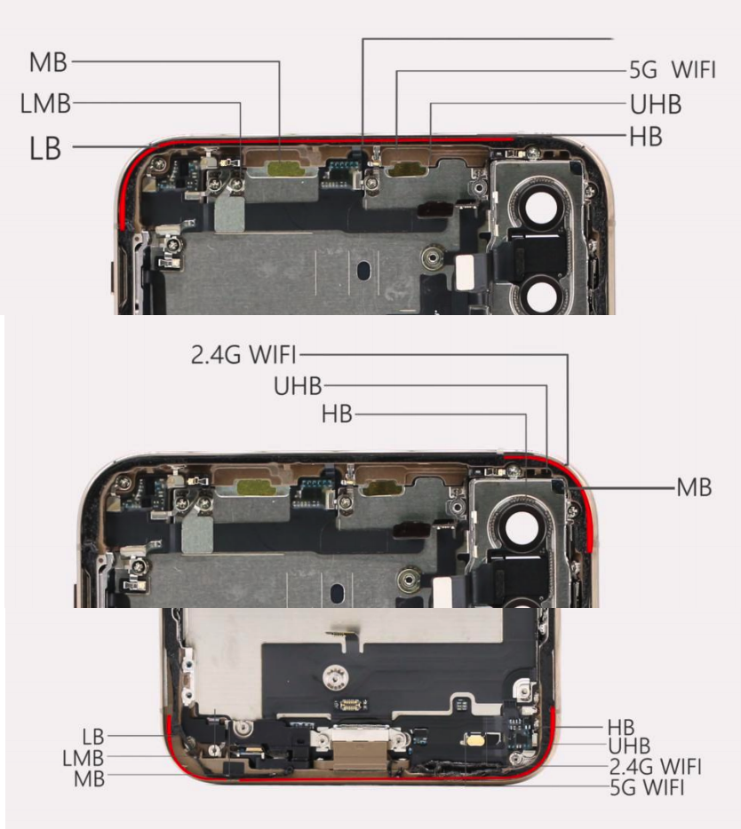 iphone8天线位置图解图片