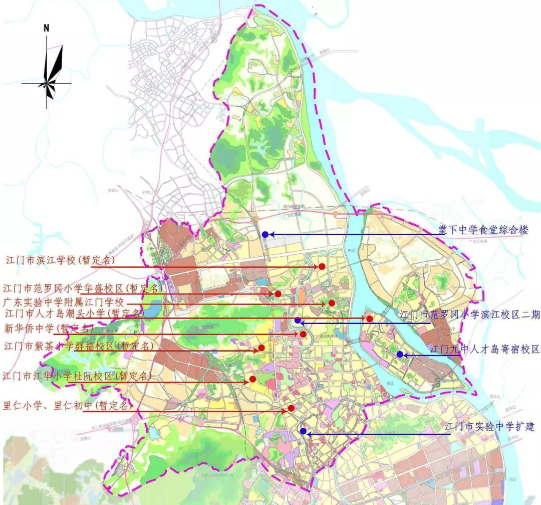 蓬江区一大波新建扩建学校曝光!在你家附近吗?_江门