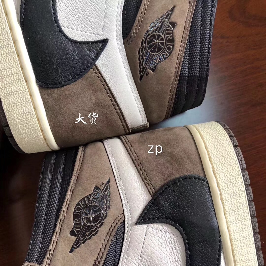 travisairjordan1aj1反钩aj1倒钩对比正品还原度高达95