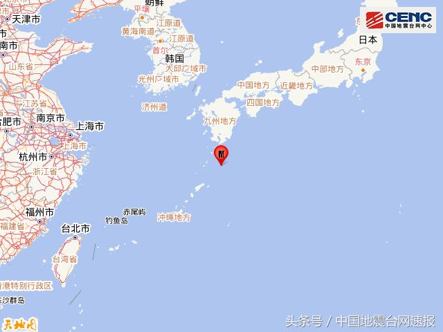日本种子岛附近海域发生56级地震