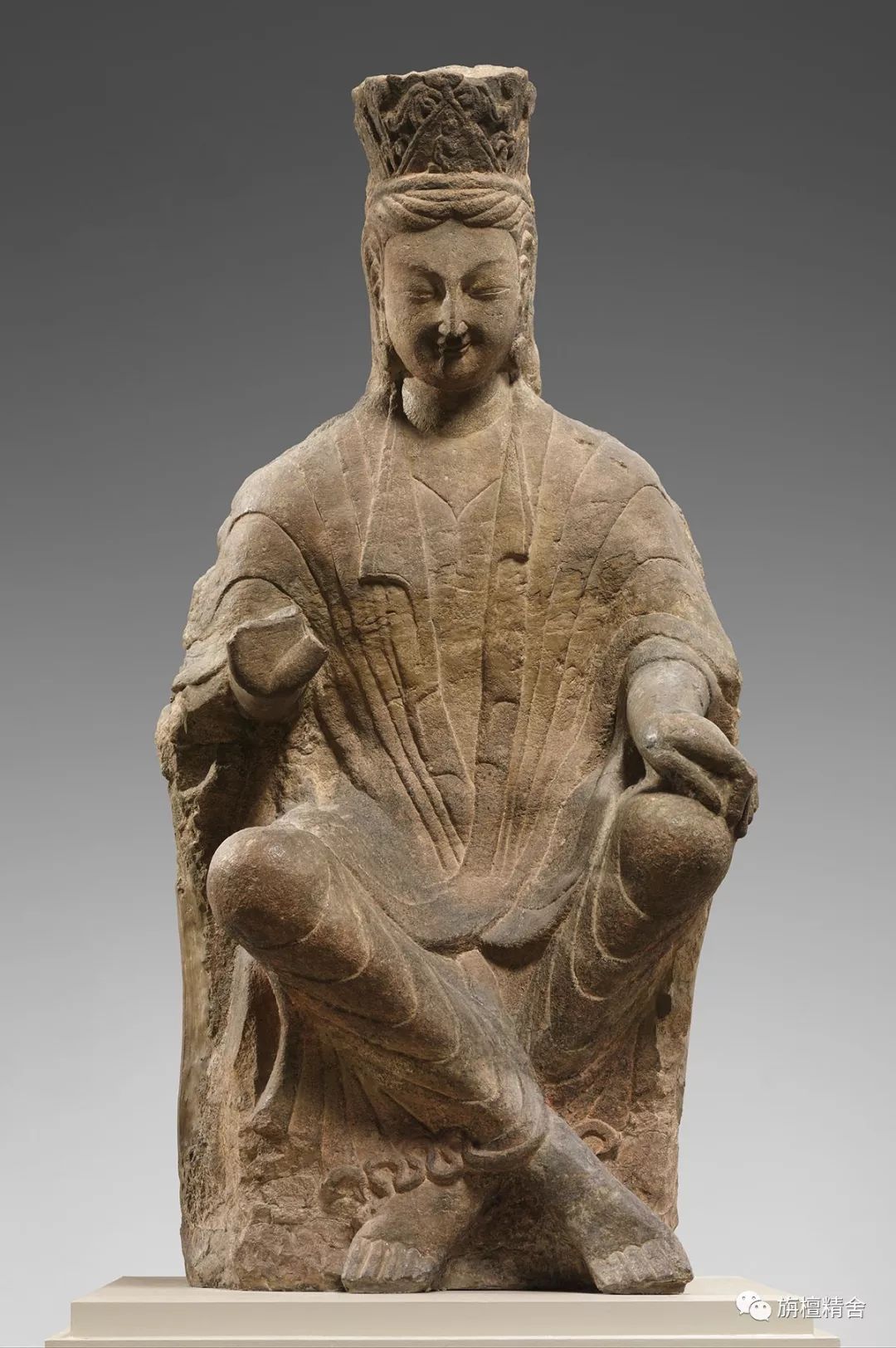 大都会收藏的两尊云冈石窟交脚菩萨像