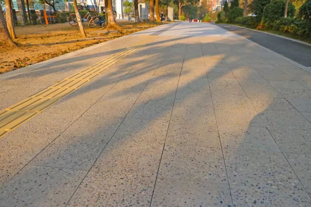 打卡光明这条"网红"人行道,路砖花样简直多到惊人