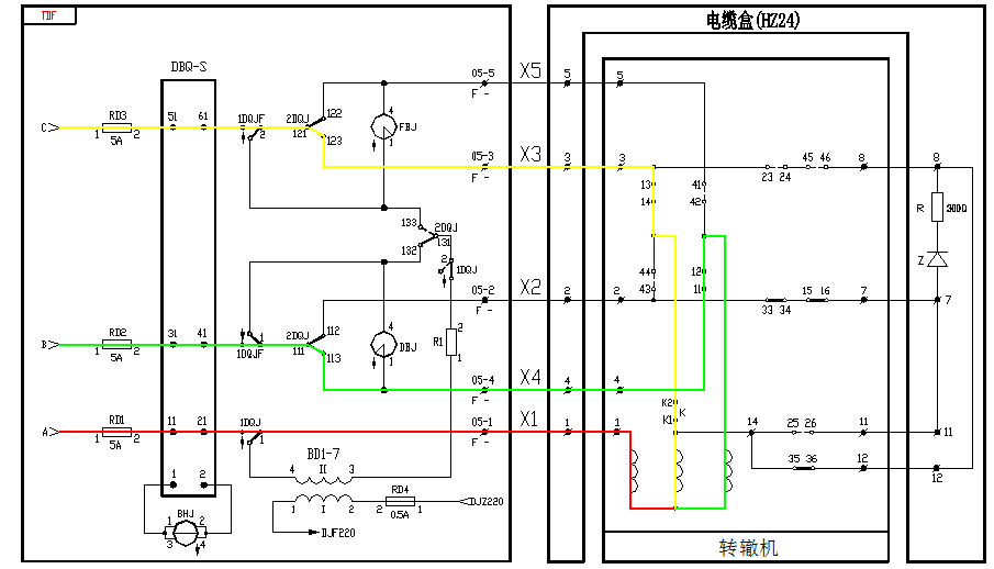 zdj9道岔电路图图片